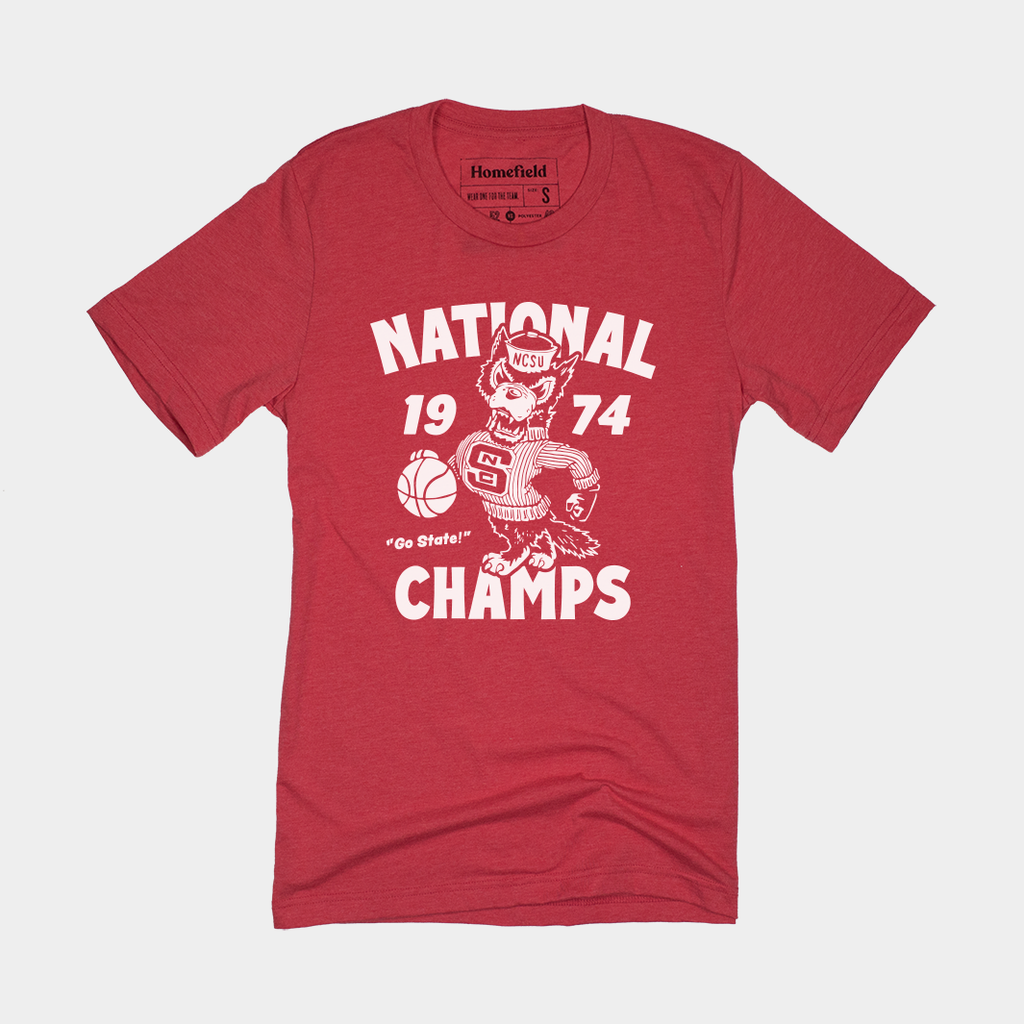 NC State Vintage 1974 National Champs Tee Hoodie, Sweatshirt | CoreVibeTees.com