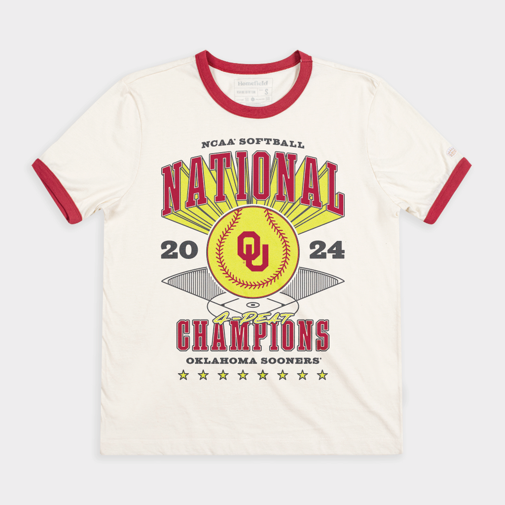 Oklahoma Sooners Softball 2024 National Champs Ringer Tee Style001 Hoodie, Sweatshirt | CoreVibeTees.com