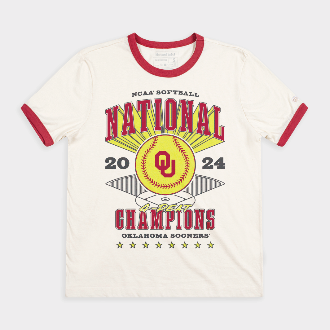 Oklahoma Sooners Softball 2024 National Champs Ringer Tee Style001 Hoodie, Sweatshirt | CoreVibeTees.com