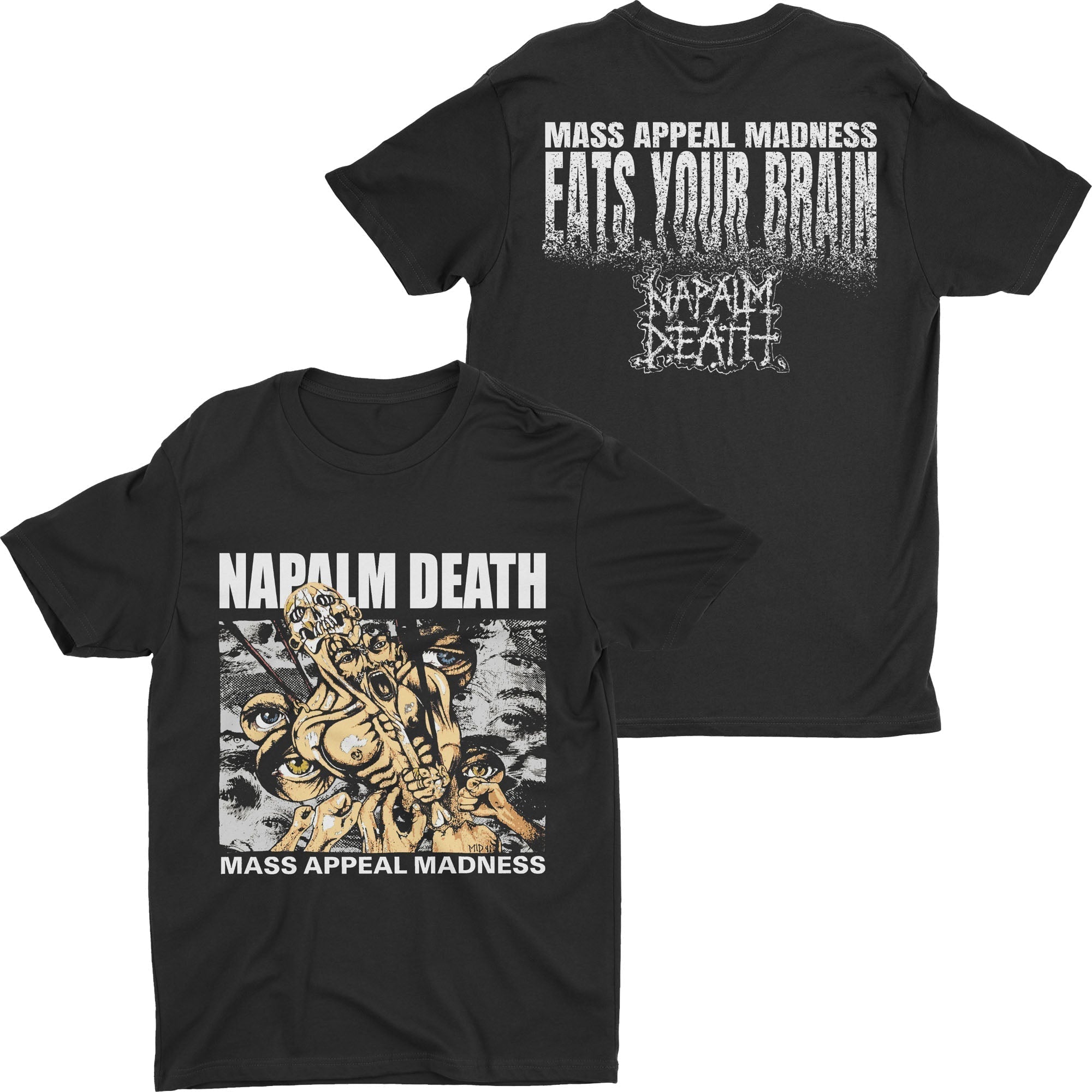 Napalm Death - Mass Appeal Madness [Green ND] t-shirt Hoodie, Sweatshirt | CoreVibeTees.com (Image 1)