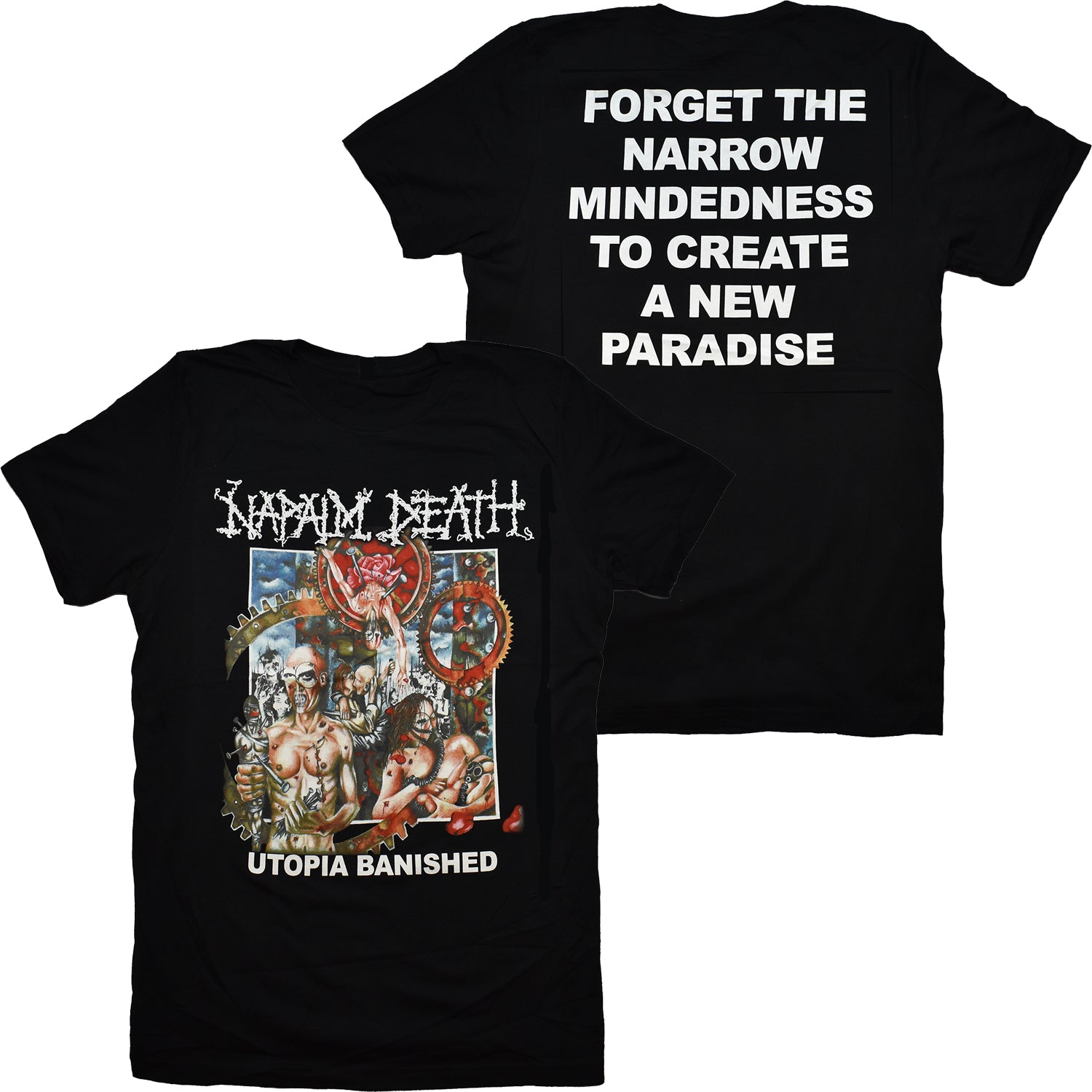 Napalm Death - Utopia Banished t-shirt Hoodie, Sweatshirt | CoreVibeTees.com (Image 1)