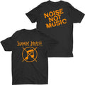 Napalm Death - Noise Not Music (Orange) [Green ND] t-shirt Hoodie, Sweatshirt | CoreVibeTees.com (Image 1)