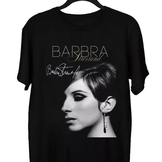 NEW BARBRA STREISAND 40th Anniversary Black All Size T-Shirt Size S-3XL