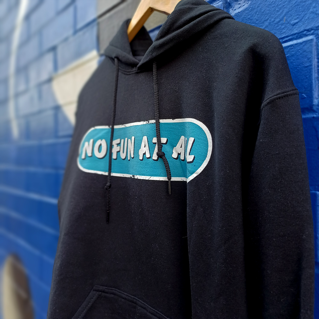 Blue Logo Hoodie (Black) T-Shirts, Sweatshirt | CoreVibeTees.com (Image 2)