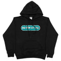 Blue Logo Hoodie (Black) T-Shirts, Sweatshirt | CoreVibeTees.com (Image 1)