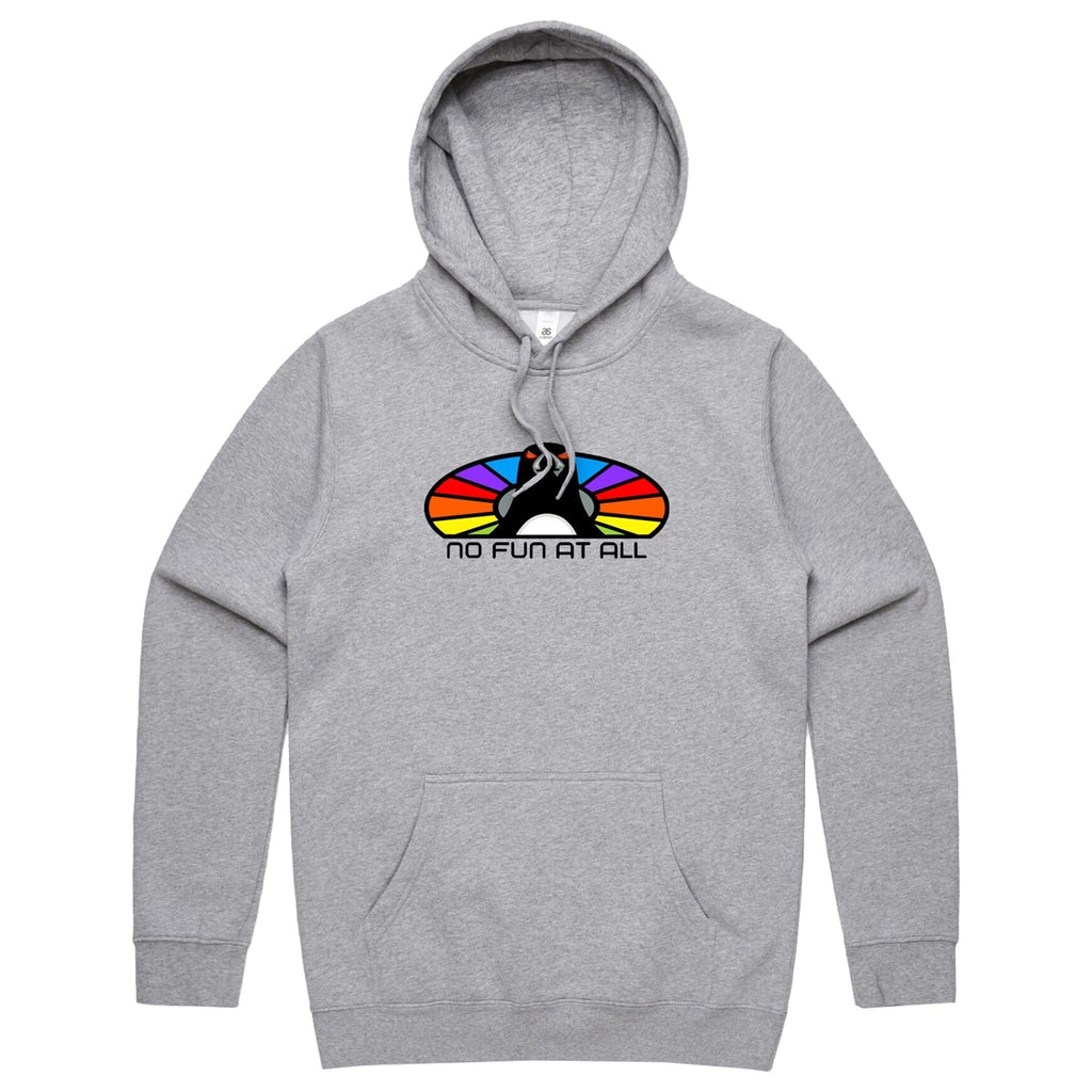 Rainbow Penguin Hoodie (Grey Marle) T-Shirts, Sweatshirt | CoreVibeTees.com (Image 1)