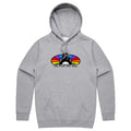 Rainbow Penguin Hoodie (Grey Marle) T-Shirts, Sweatshirt | CoreVibeTees.com (Image 1)