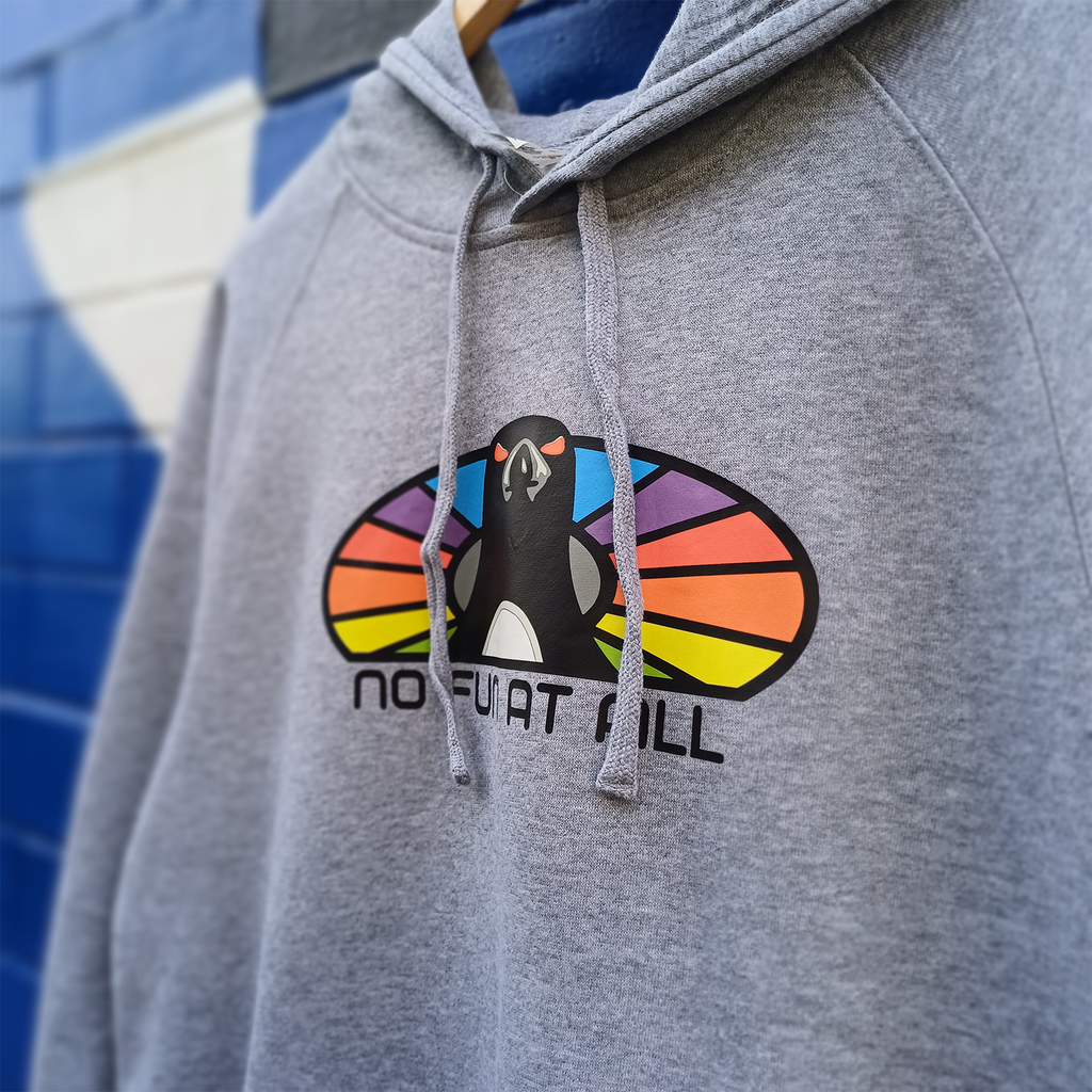Rainbow Penguin Hoodie (Grey Marle) T-Shirts, Sweatshirt | CoreVibeTees.com (Image 2)