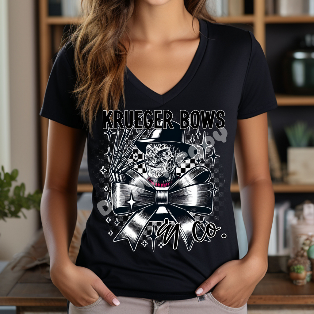 NIGHTMARE BOW - BOW RUN- V NECK TEE/TANK TOP Hoodie, Sweatshirt | CoreVibeTees.com (Image 1)