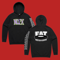 Green/Purple Logo Pullover Hoodie (Black) T-Shirts, Sweatshirt | CoreVibeTees.com (Image 1)