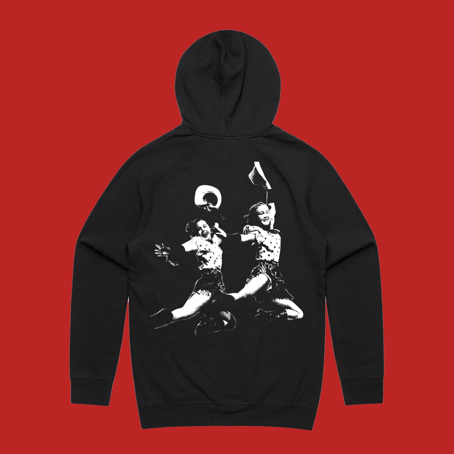 Jumping Girls Hoodie (Black) T-Shirts, Sweatshirt | CoreVibeTees.com (Image 3)