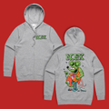 Rat Fink Zip Up Hoodie (Grey Marle) T-Shirts, Sweatshirt | CoreVibeTees.com (Image 1)