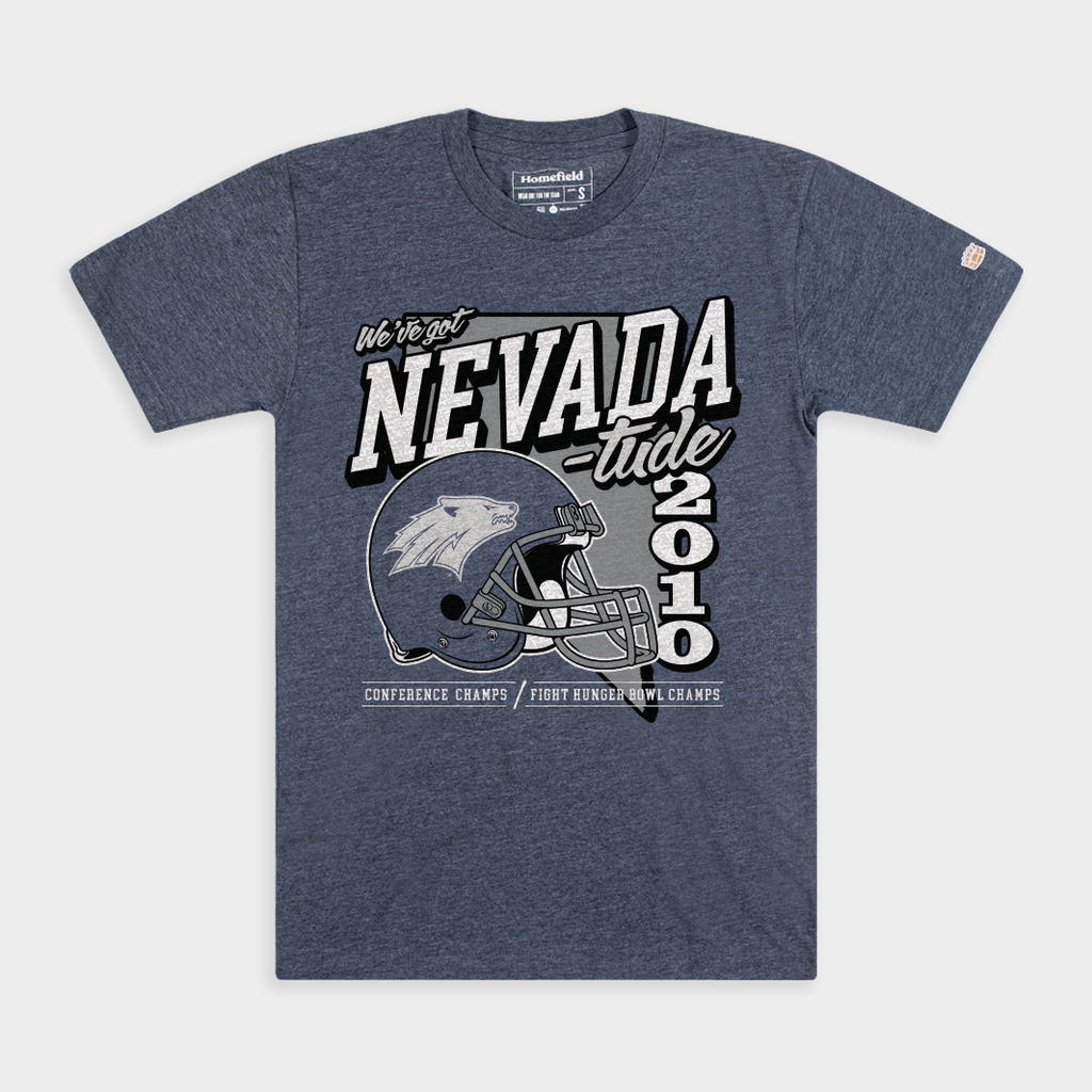 Nevada Wolf Pack Football "Nevada-Tude" 2010 Champs Tee Style001 Hoodie, Sweatshirt | CoreVibeTees.com (Image 1)