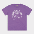 Go Northwestern Go Vintage Heavyweight Tee Hoodie, Sweatshirt | CoreVibeTees.com (Image 1)