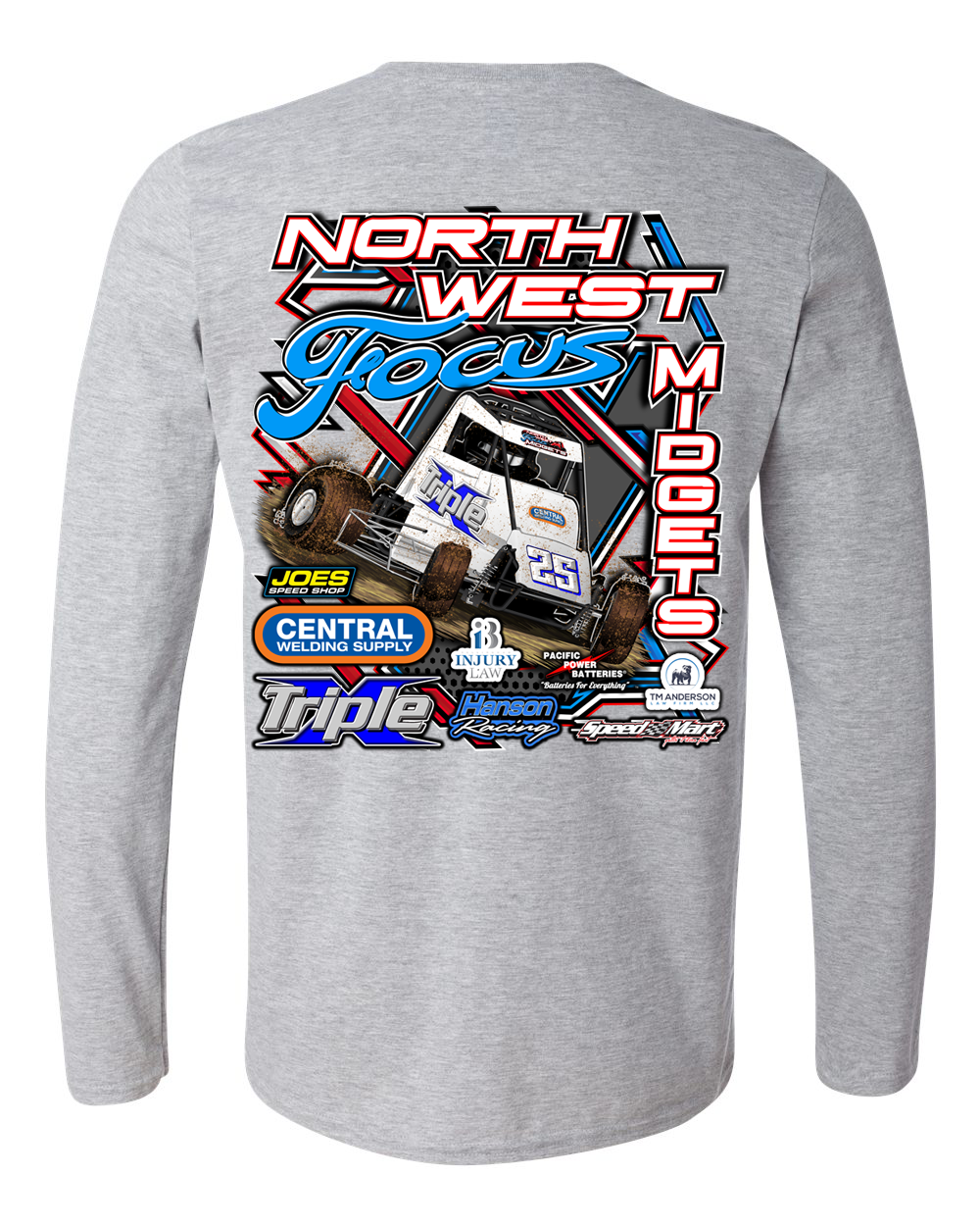 Northwest Focus Midgets Long Sleeve T-Shirt Hoodie, Sweatshirt | CoreVibeTees.com (Image 3)