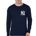NY Navy Blue Full Sleeve T-Shirt Hoodie, Sweatshirt | CoreVibeTees.com