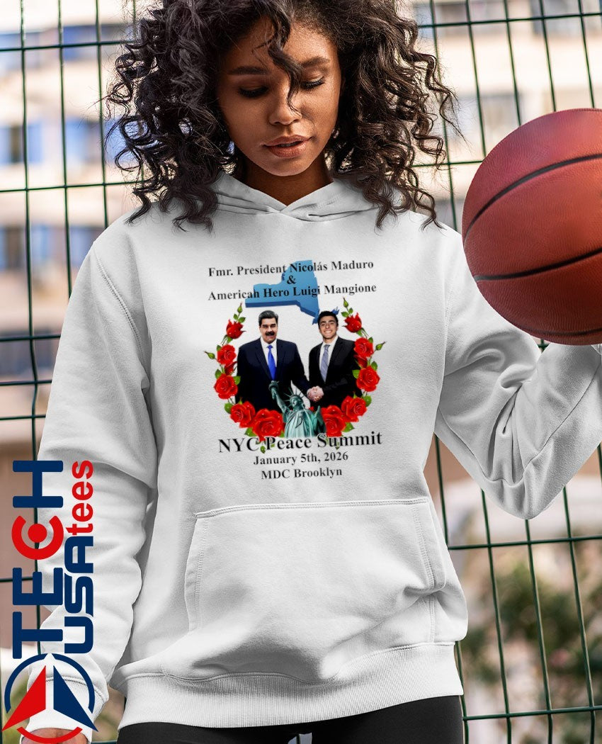 NYC Peace Summit Fmr. President Nicolás Maduro and American Hero Luigi Mangione shirt