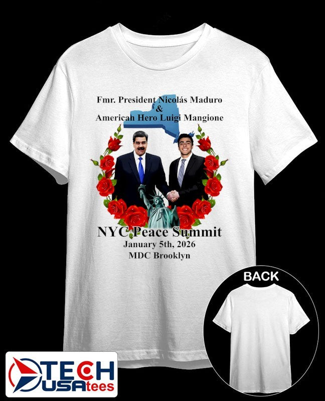 NYC Peace Summit Fmr. President Nicolás Maduro and American Hero Luigi Mangione shirt