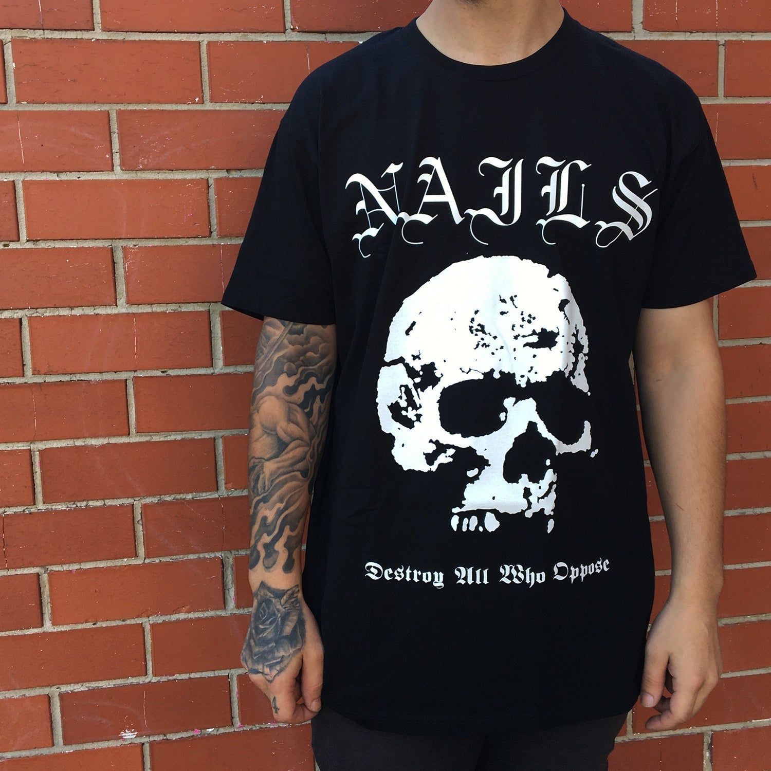 Destroy All Who Oppose T-Shirt (Black) Hoodie, Sweatshirt | CoreVibeTees.com (Image 2)