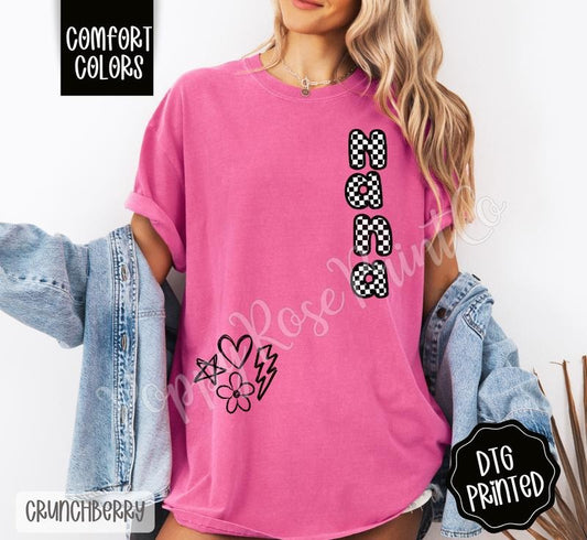 Nana Doodle Shirt Comfort Colors, Trendy Graphic Women's Tee, Gift for Her