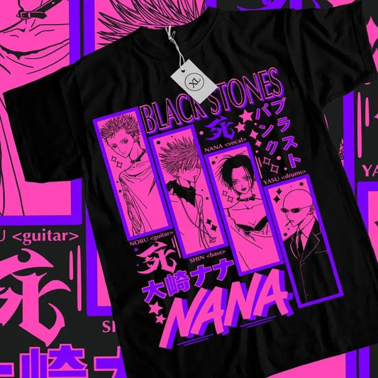 Nana Osaki T-Shirt, Black Stones Girl Kawaii Graphic Tee, Anime & Manga Gifts Sweatshirt, Hoodie, Comfort Colors