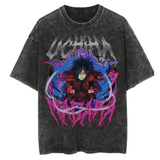 Naruto Madara "The Strongest Uchiha" Vintage Tee Unisex T-Shirt, Naruto T-shirt, Anime T-Shirt, Full Color, For Men, For Women Sweatshirt, Hoodie, Comfort Colors