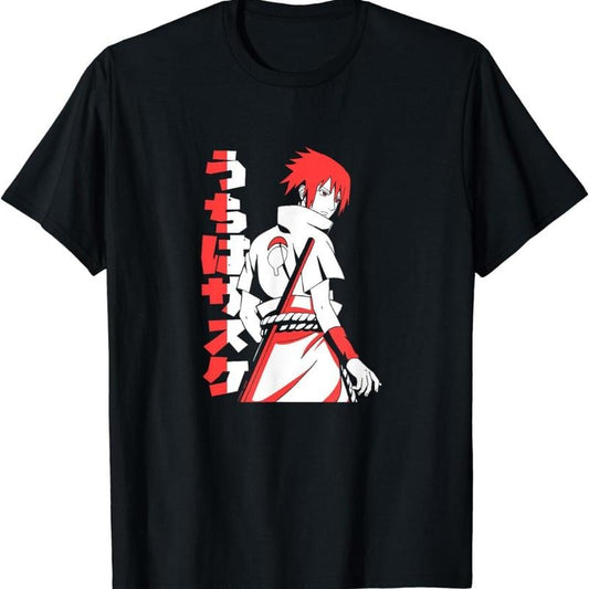 Naruto Shippuden Sasuke Two Tone T-Shirt, Graphic Anime Tee, Gift For Manga Fans Sweatshirt, Hoodie, Comfort Colors