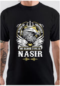 Nasir Name T Shirt â€“ In Case Of Emergency My Blood Type Is Nasir Gift Item T-Shirt Hoodie, Sweatshirt | CoreVibeTees.com