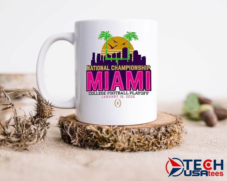 National Championship Miami 2025-2026 College Football Playoff skyline shirt