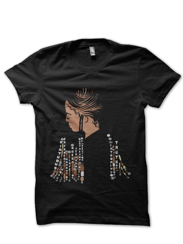 Natural Hair Black Half Sleeve T-Shirt Hoodie, Sweatshirt | CoreVibeTees.com