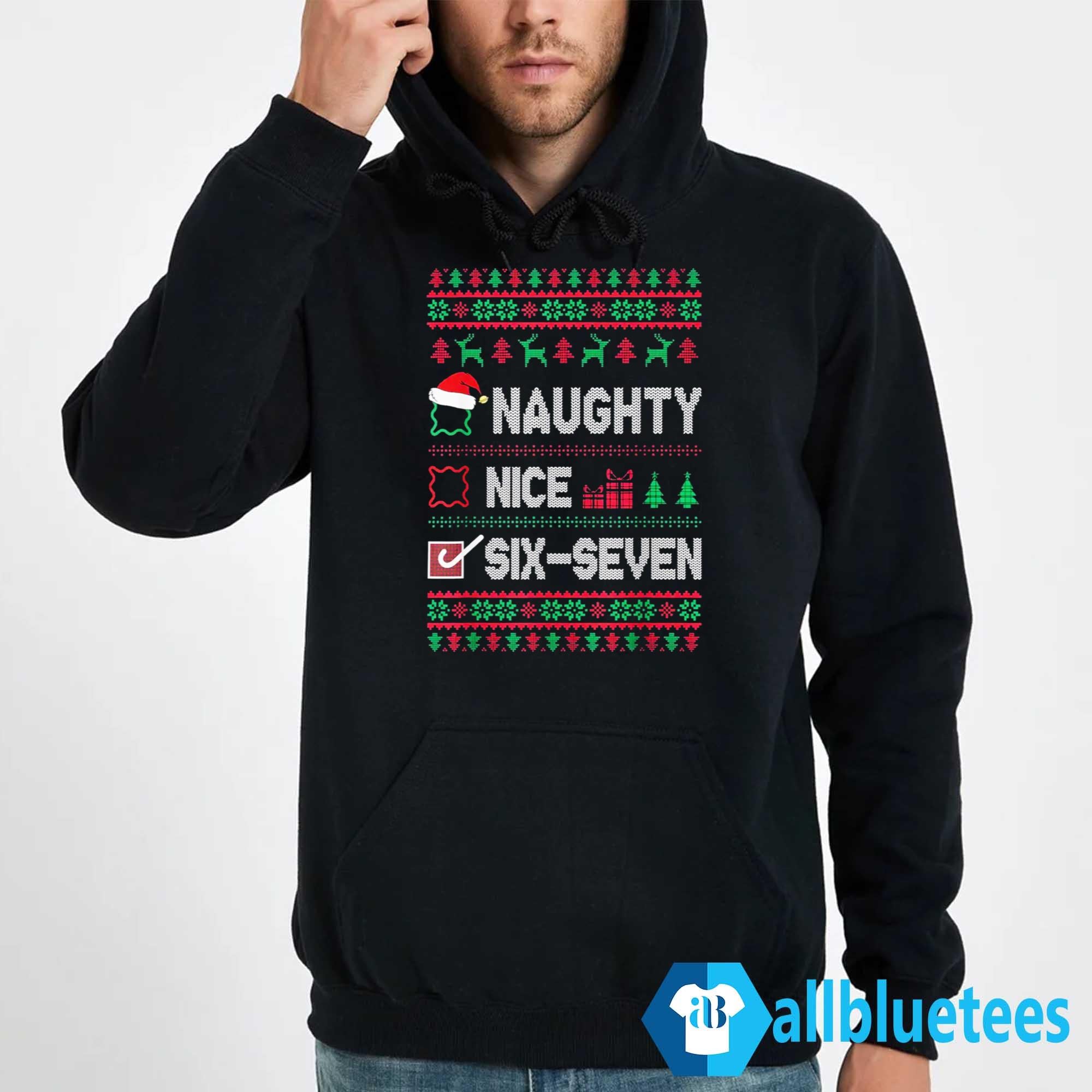 Naughty – Nice – Six Seven Christmas Sweatshirt