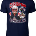 Navy New England Christian Gonzalez Bootleg Style T-Shirt Hoodie, Sweatshirt | CoreVibeTees.com