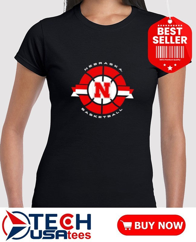 Nebraska Cornhuskers Basketball classic circle logo shirt