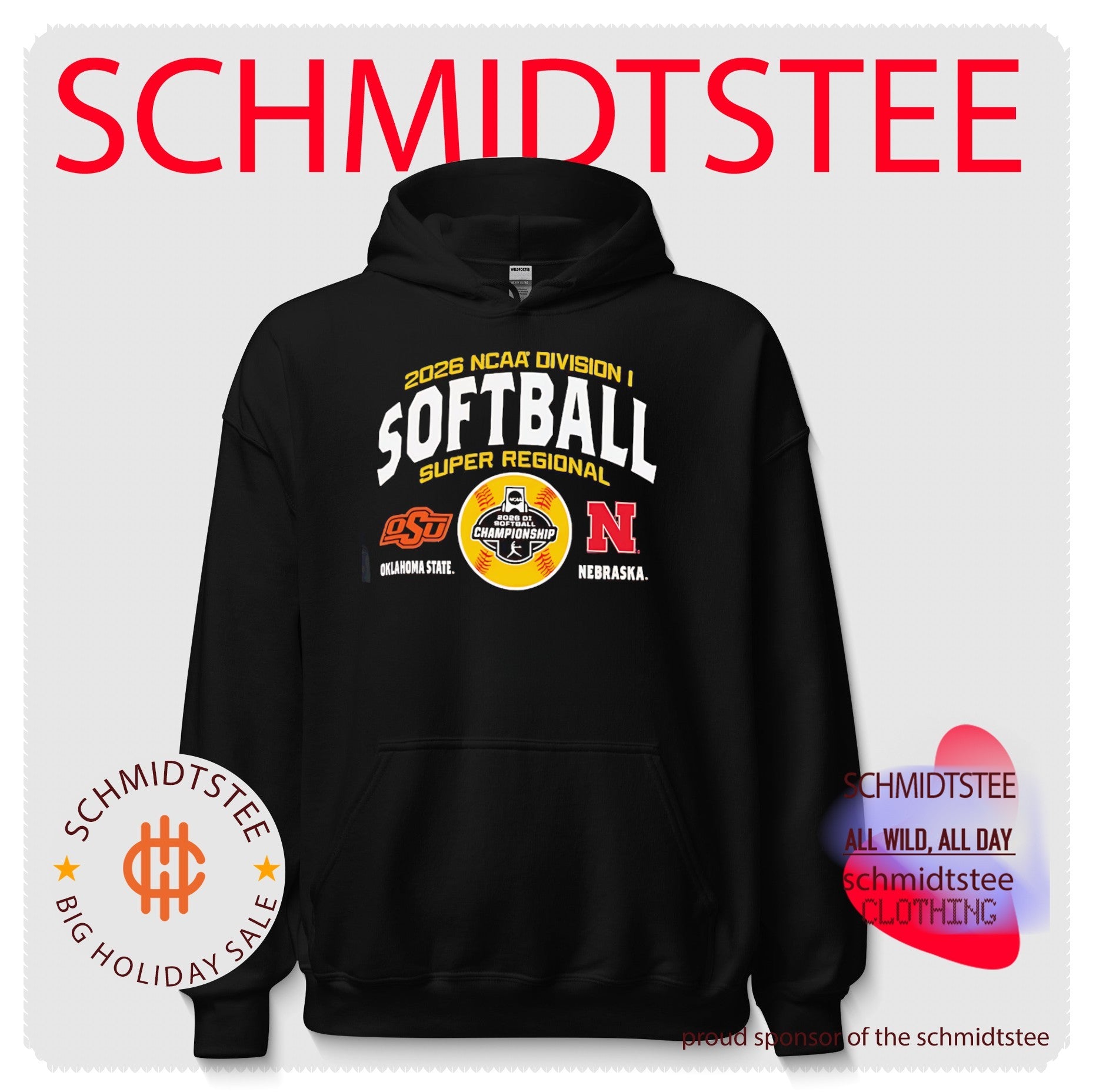 Nebraska Huskers vs. Oklahoma State Cowgirls 2026 NCAA Softball Super Regional Matchup shirt