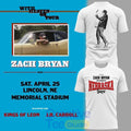 Nebraska Huskers x Zach Bryan With Heaven on Tour 2026 T-Shirt