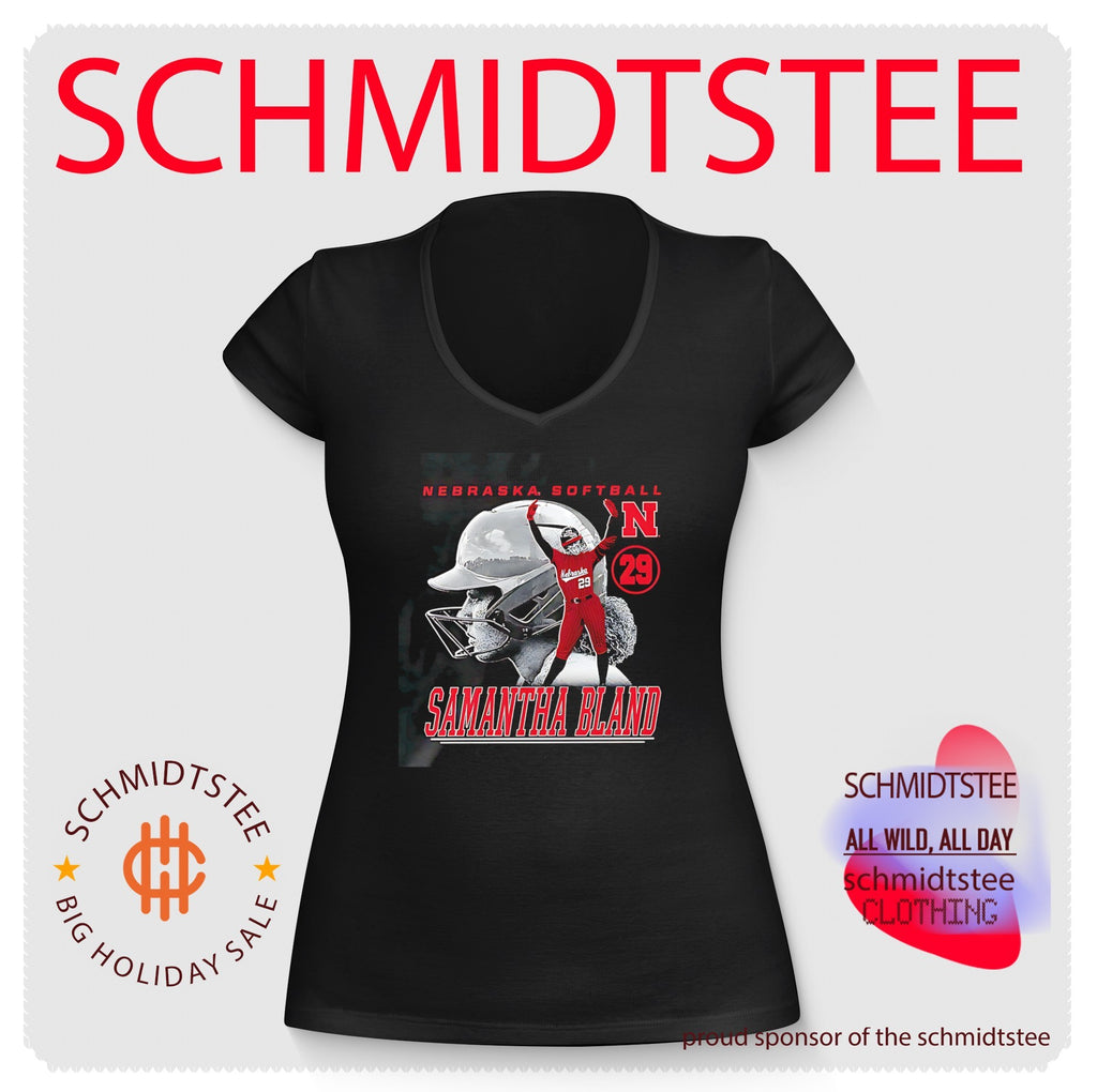 Nebraska Softball player number 29 Samantha Bland illustrated shirt