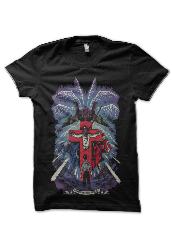 Neon Genesis Evangelion Black T-Shirt Style005 Hoodie, Sweatshirt | CoreVibeTees.com