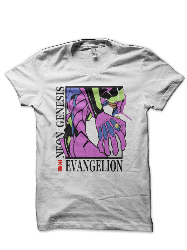 Neon Genesis Evangelion White T-Shirt Style001 Hoodie, Sweatshirt | CoreVibeTees.com