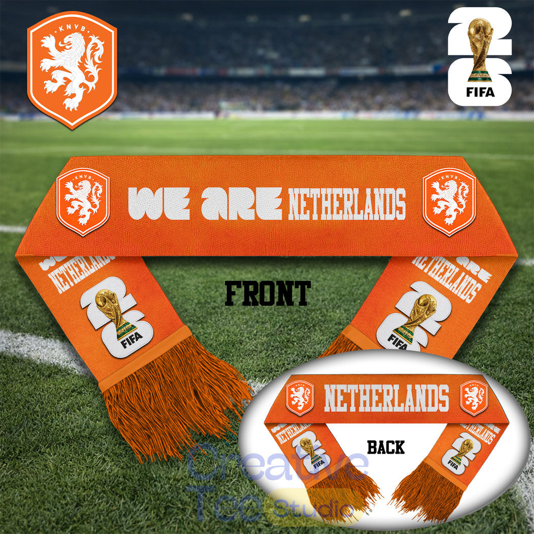 Netherlands National Soccer Team WC26 Premium Scarf