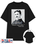 Never trust a Jew Nikola Tesla shirt