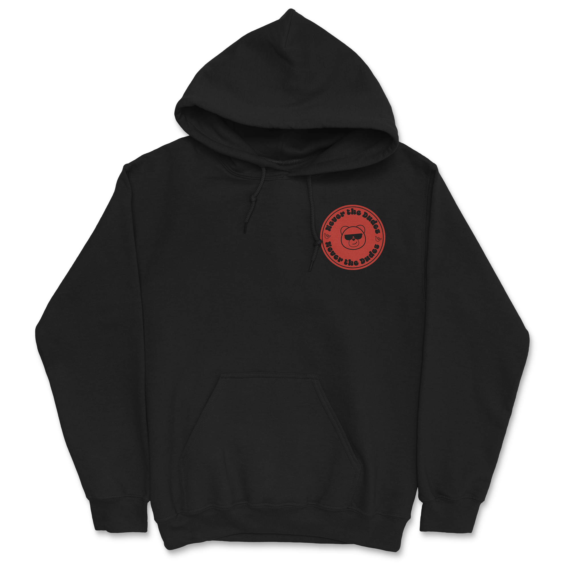 Never The Dudes Hoodie - Black T-Shirts, Sweatshirt | CoreVibeTees.com (Image 2)