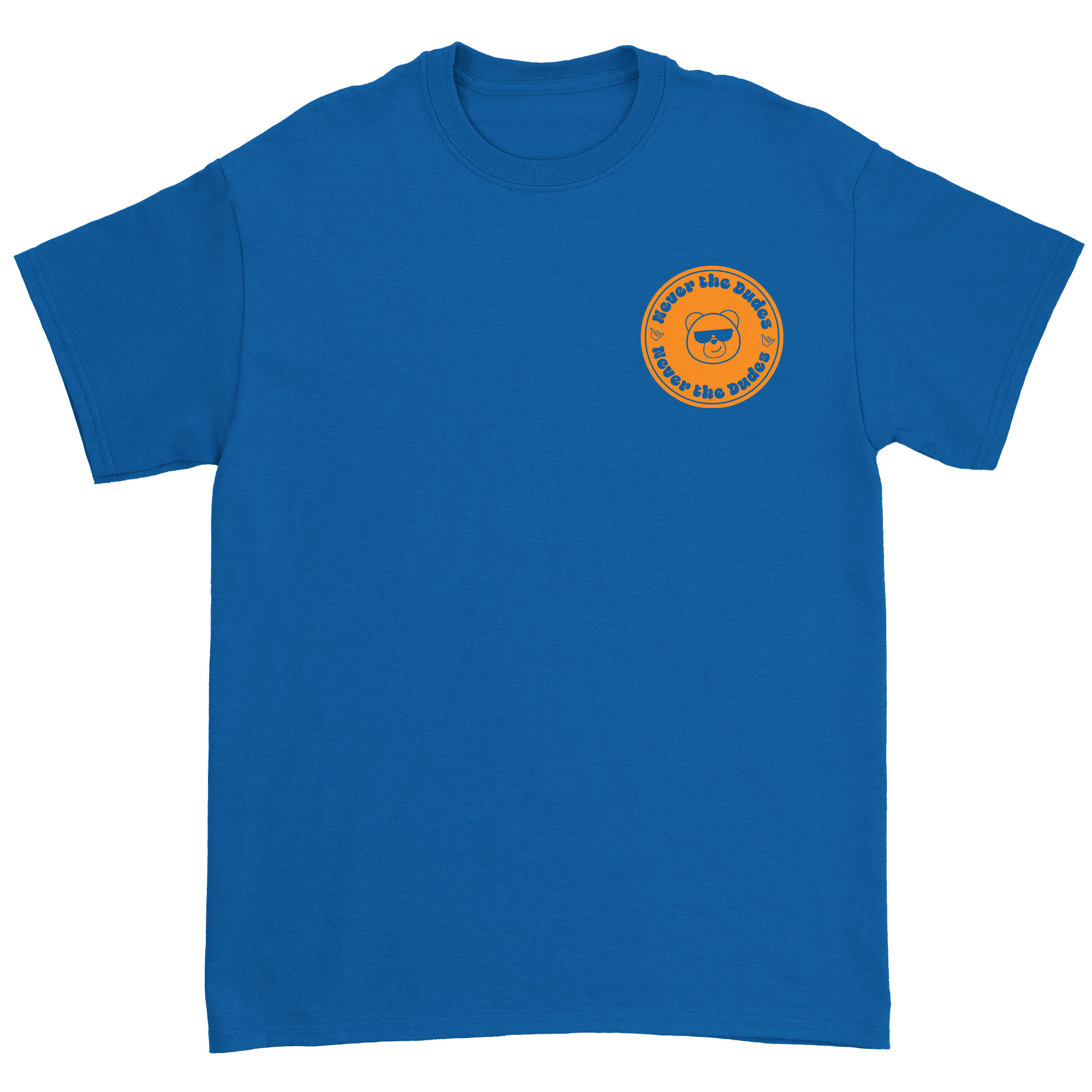 Never The Dudes T-Shirt - Royal Hoodie, Sweatshirt | CoreVibeTees.com (Image 2)
