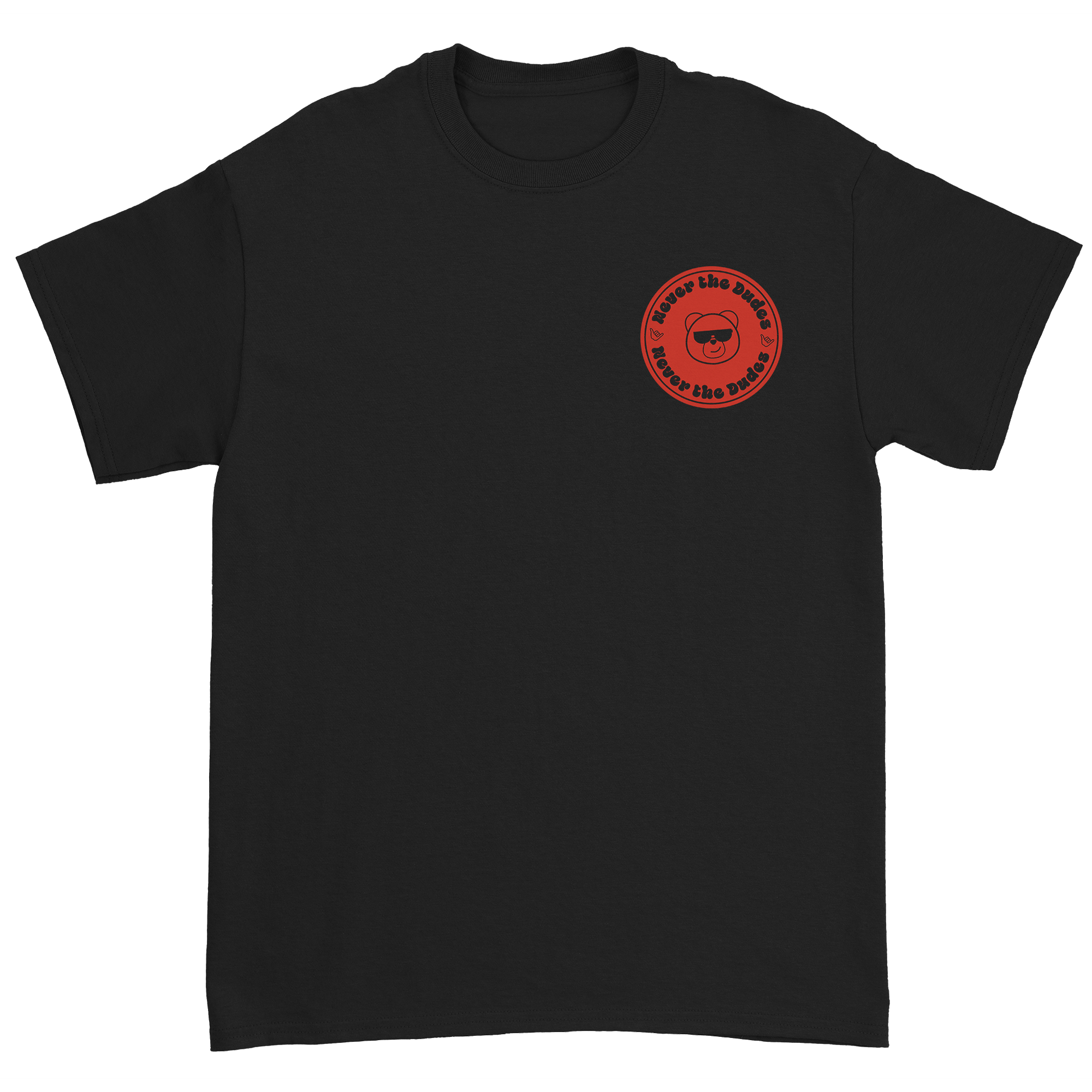 Never The Dudes T-Shirt - Black Hoodie, Sweatshirt | CoreVibeTees.com (Image 2)