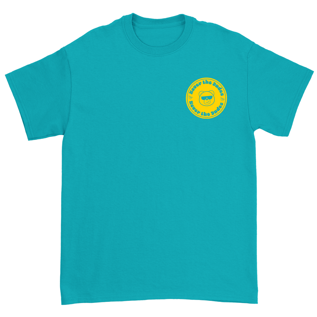 Never The Dudes T-Shirt - Tropical Blue Hoodie, Sweatshirt | CoreVibeTees.com (Image 2)
