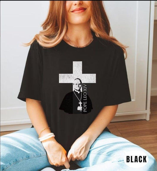New American Pope Leo XIV  graphic Tee, Robert Prevost, Catholic Church
