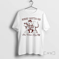 New Cowboy Possum Riding Cat Sorry Gotta Go The Vibes Are Off Premium T Shirts Hoodie, Sweatshirt | CoreVibeTees.com
