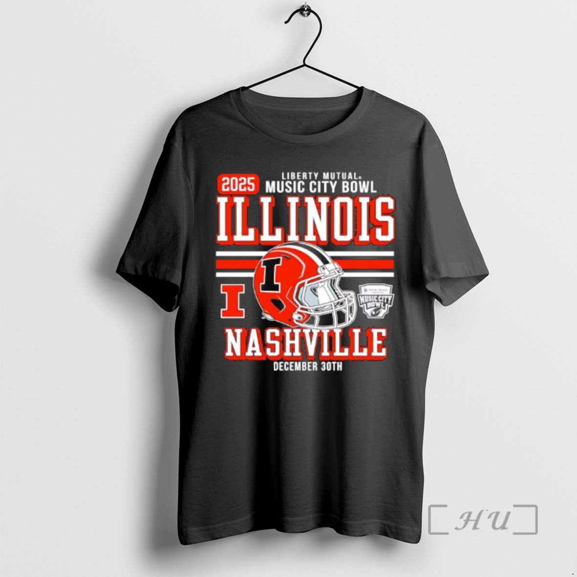 New Illinois Football 2025 Music City Bowl Helmet T-Shirts, Hoodie, Sweatshirt | CoreVibeTees.com