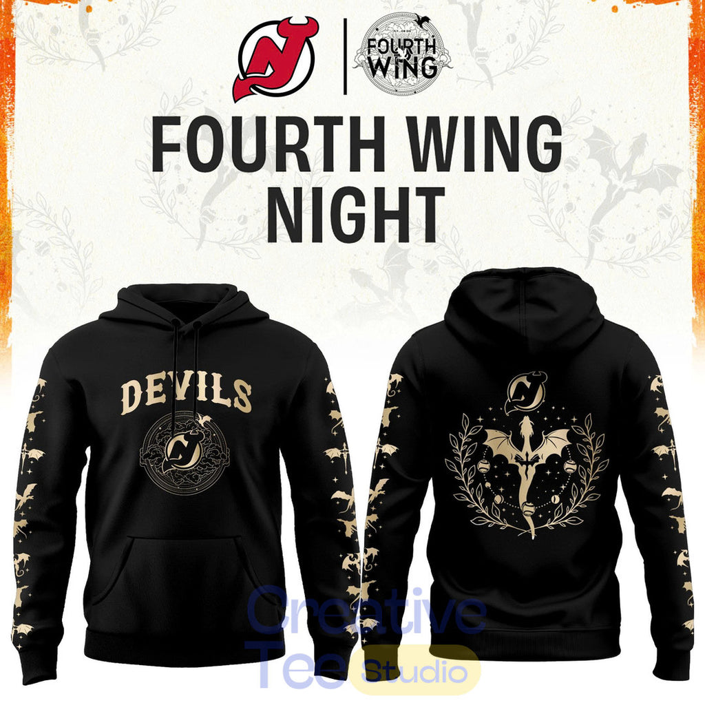 New Jersey Devils Fourth Wings Night Limited Edition Hoodie