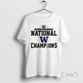 New Ncaa Division I Washington Huskies 2025 National Champions Logo T-Shirts, Hoodie, Sweatshirt | CoreVibeTees.com