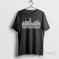 New Notre Dame Fighting Irish Thank You For The Memories Players Name Skyline City Ornaments T-Shirts, Hoodie, Sweatshirt